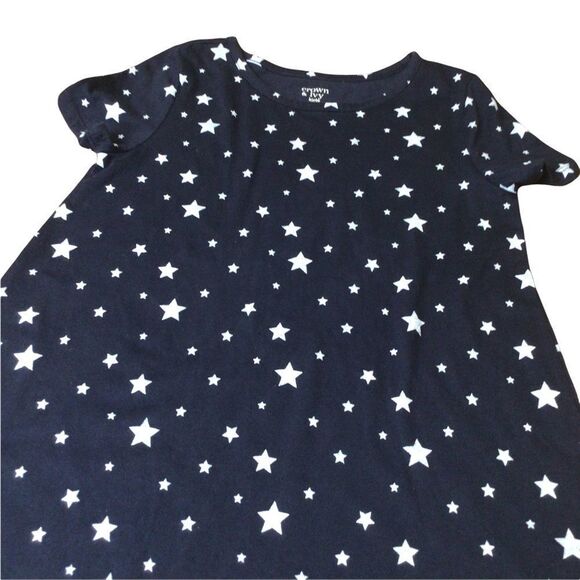 Crown & Ivy girls star design dress size medium - Picture 3 of 8